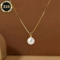 Collier perle or, pendentif perle blanche nacrée Maison du Collier