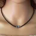 Collier obsidienne noire femme en perles facettées – Maison du Collier