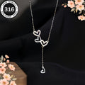 Collier trois cœurs en cascade femme, acier inoxydable Maison du Collier