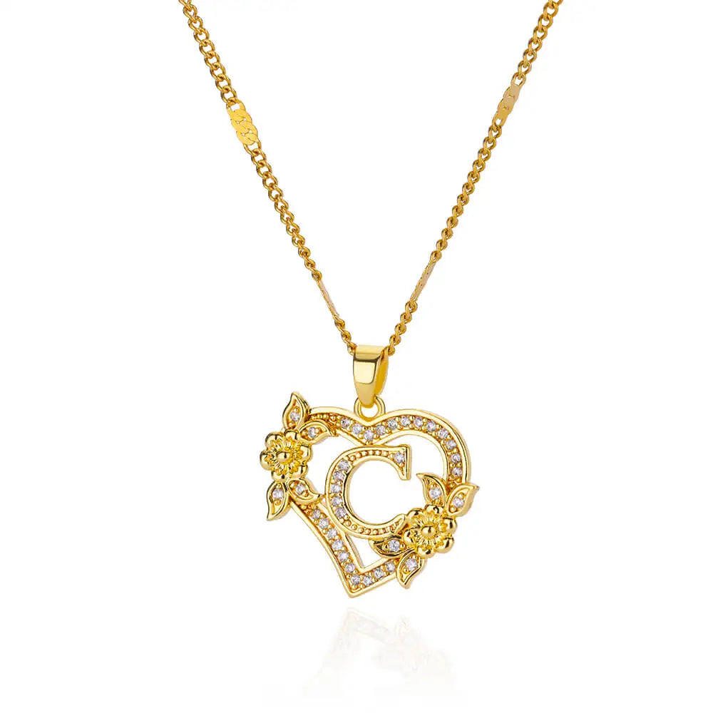 Collier lettre initiale doré — bijou femme élégant Maison du Collier