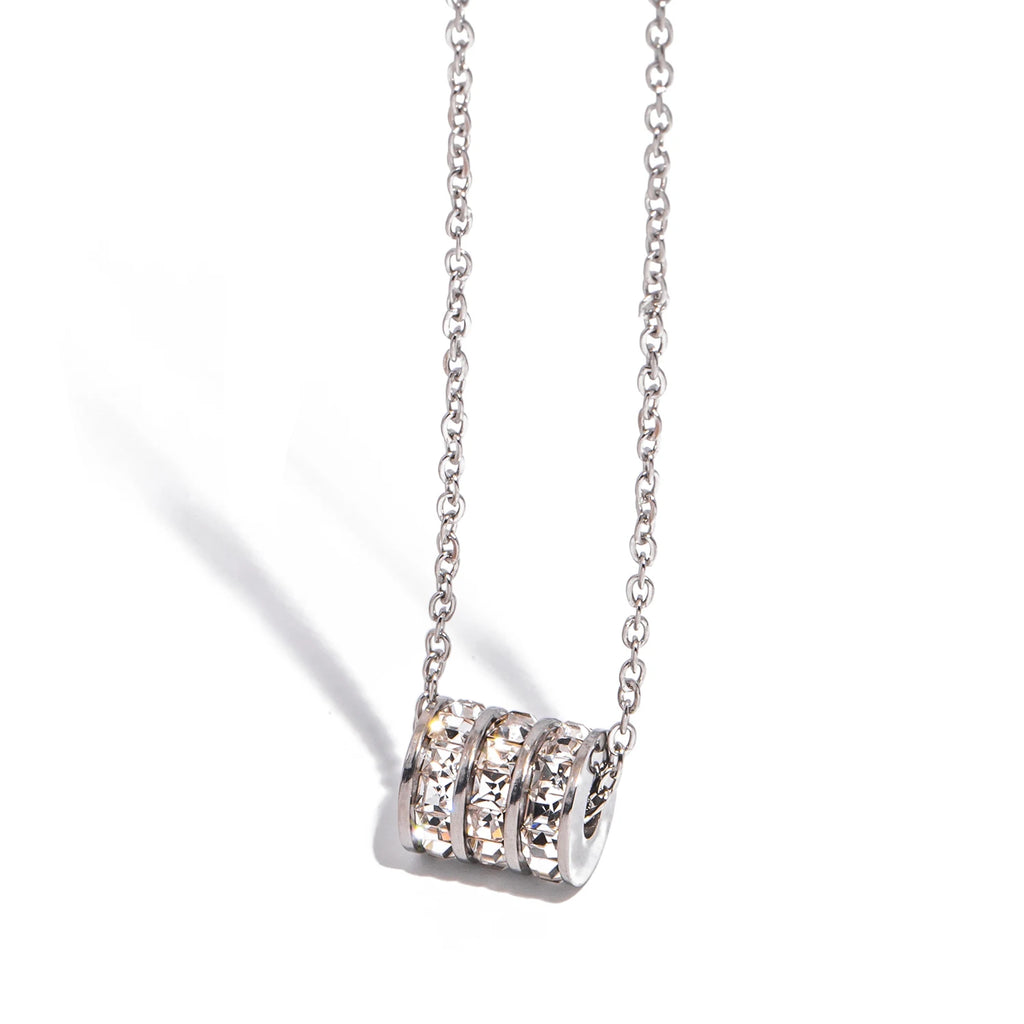 collier lumiere cylindre dore femme cadeau acier inoxydable maison du collier