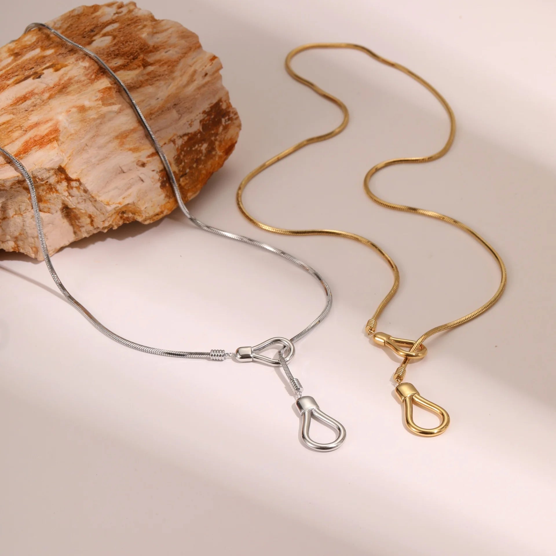Collier Onde Dorée — Chaîne en Y