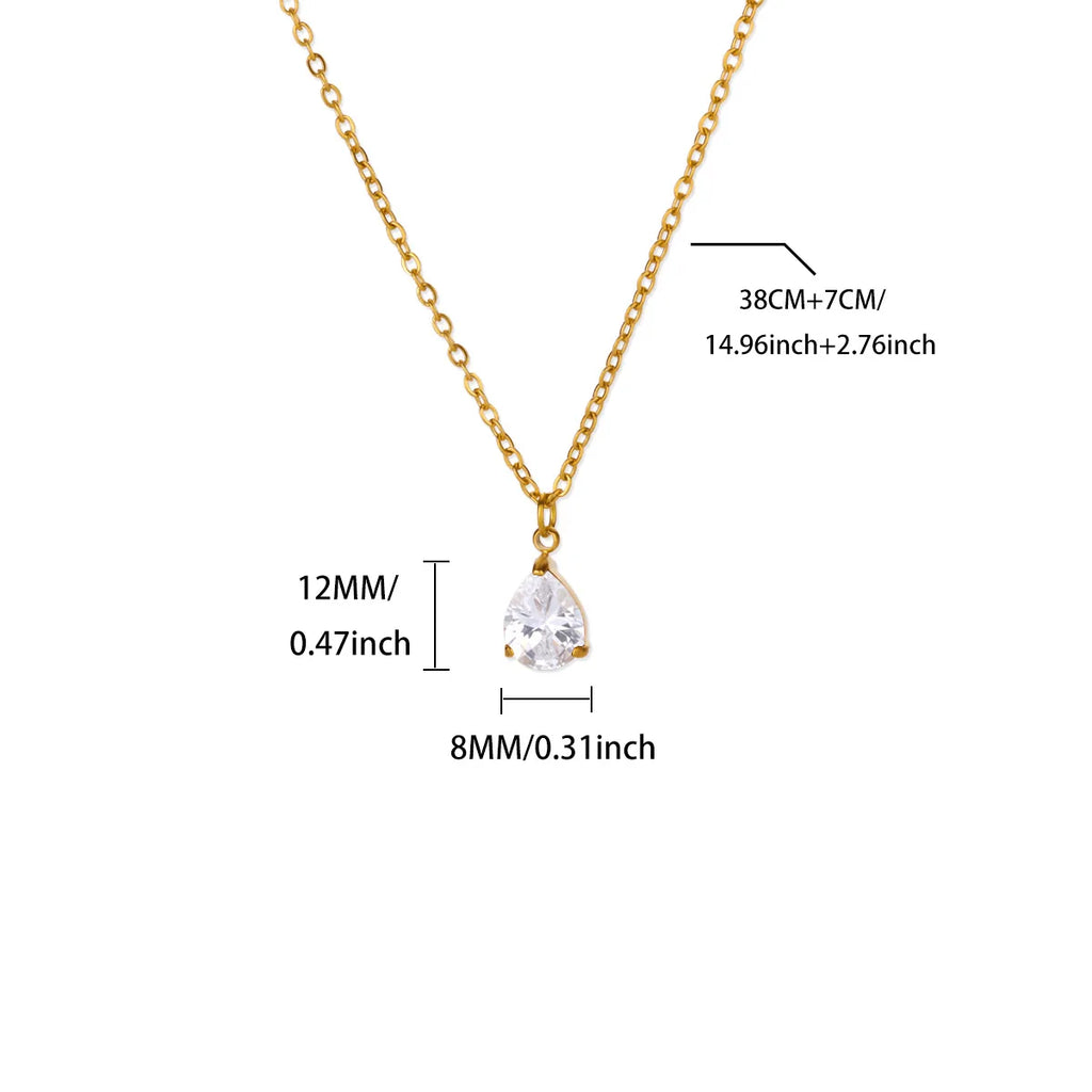 collier goutte de lumiere femme cadeau bijou dore maison du collier