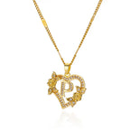 Collier lettre initiale acier doré — bijou cadeau femme Maison du Collier