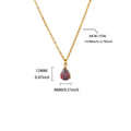 collier goutte de lumiere pierre coloree femme bijou dore maison du collier