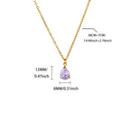 collier goutte de lumiere pendentif pierre femme acier inoxydable maison du collier