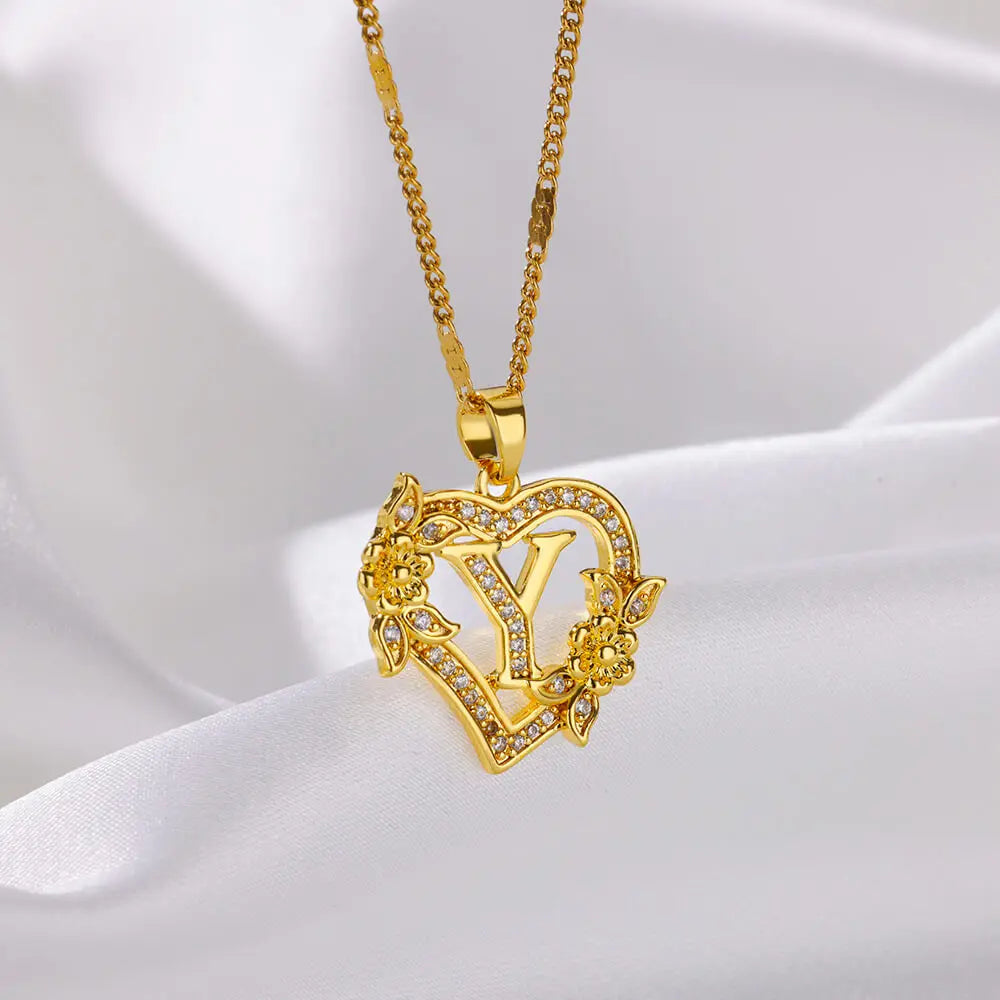 Collier lettre initiale doré — cadeau anniversaire femme Maison du Collier