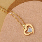 Collier Cœur de Diamant avec logo Maison du Collier