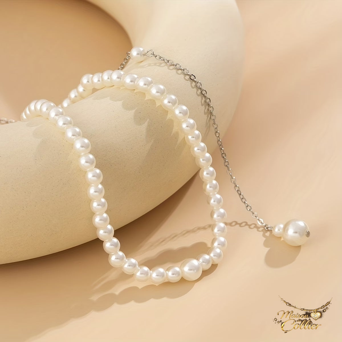 Collier de Dos Perle – Collier Dos Nu Mariée Bohème Chic – Maison du Collier