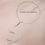 Collier en Y femme dimensions — bijou acier inoxydable idée cadeau Maison du Collier