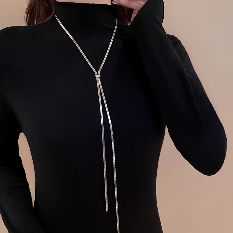 Collier en y ARGENT femme - détail pendentif