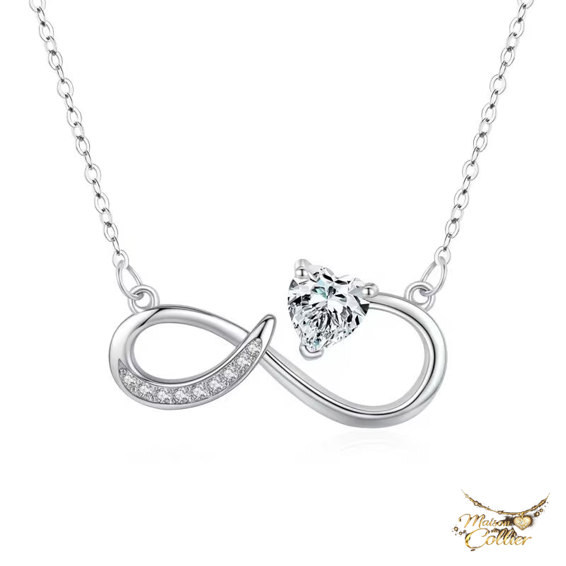 Collier Infini Cœur de Cristal – Maison du Collier
