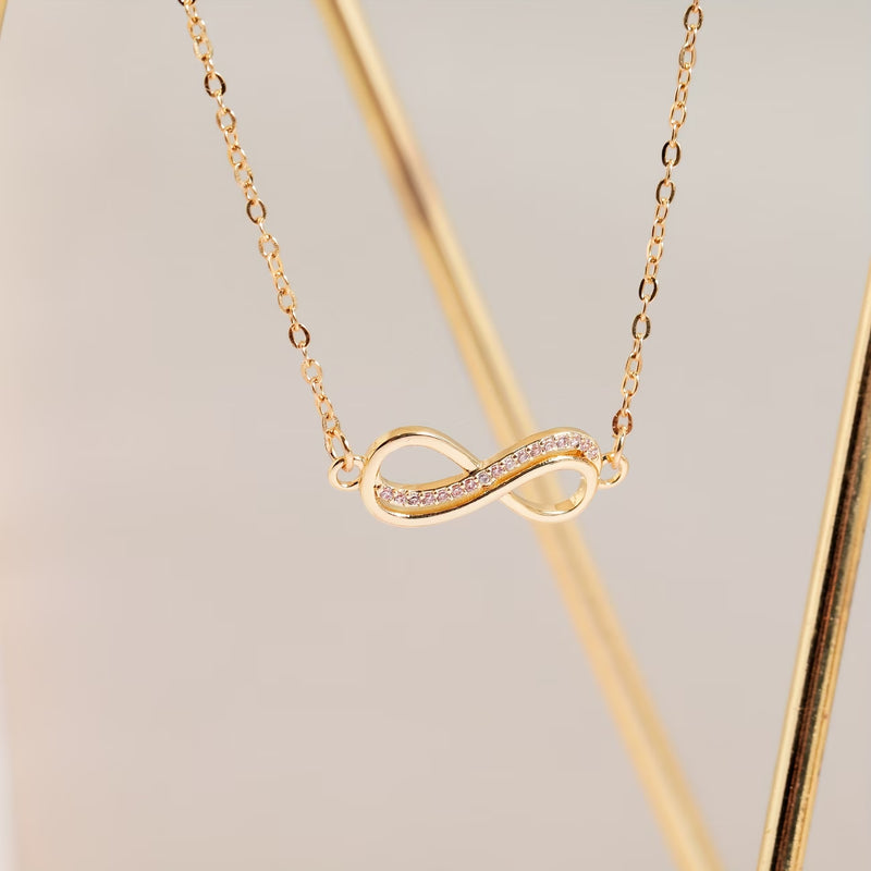 Collier infini or femme acier inoxydable - Maison du Collier - optimisé