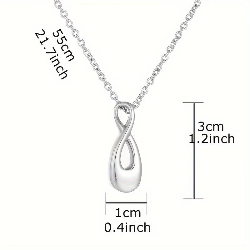 Collier souvenir infini argenté idée cadeau - Maison du Collier