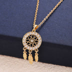 Collier lumière dorée détail chaîne — bijou doré femme acier inoxydable Maison du Collier