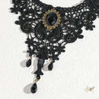Collier Nuit de Velours noir avec logo Maison du Collier