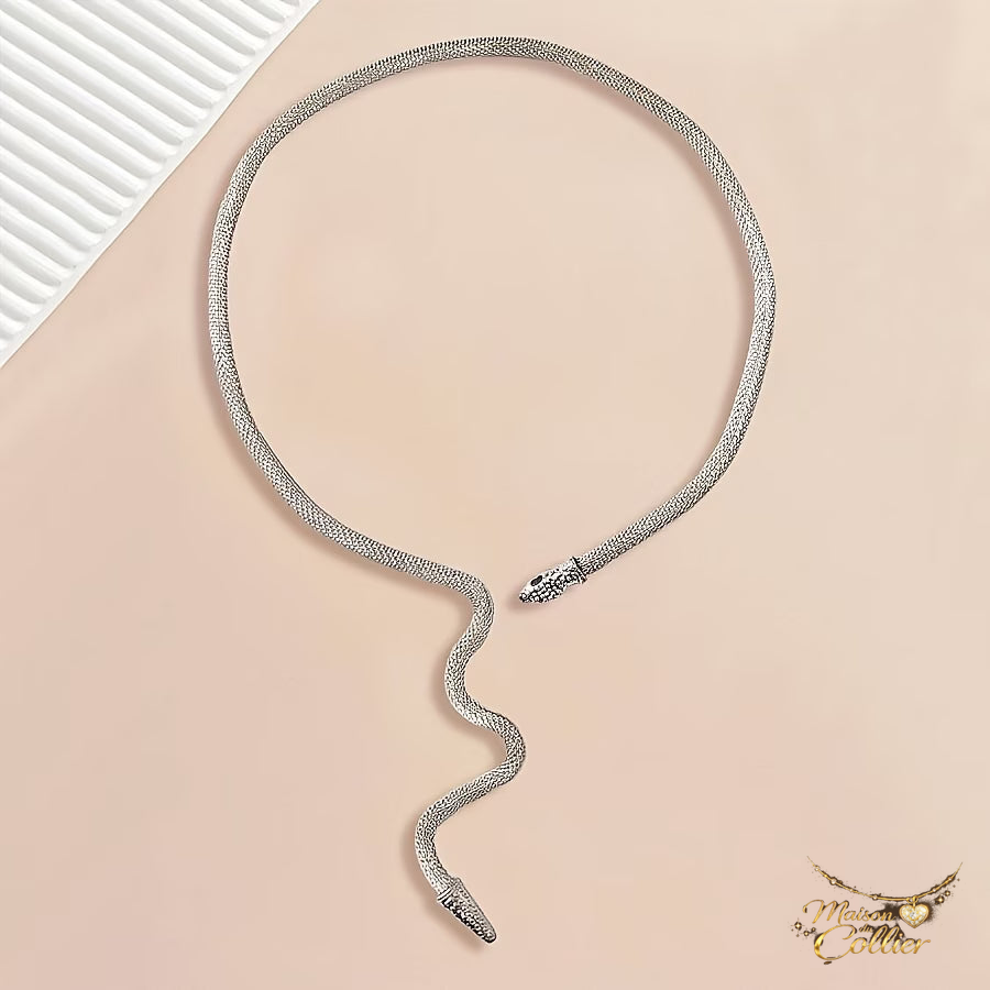 Collier Serpent Argenté – Maison du Collier