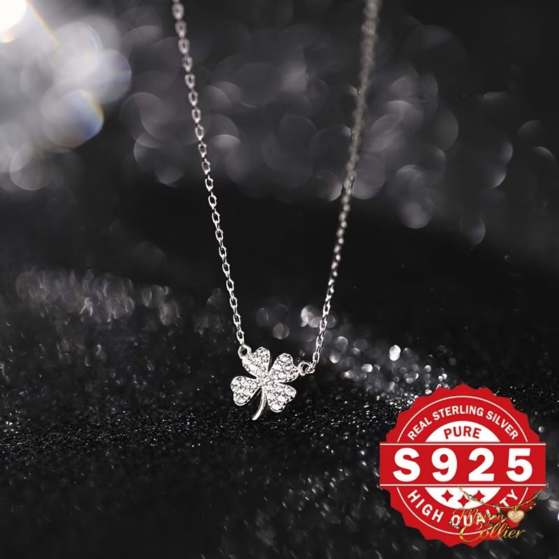 Collier Trèfle Argent 925 Nacre - Collection Luxe – Maison du Collier