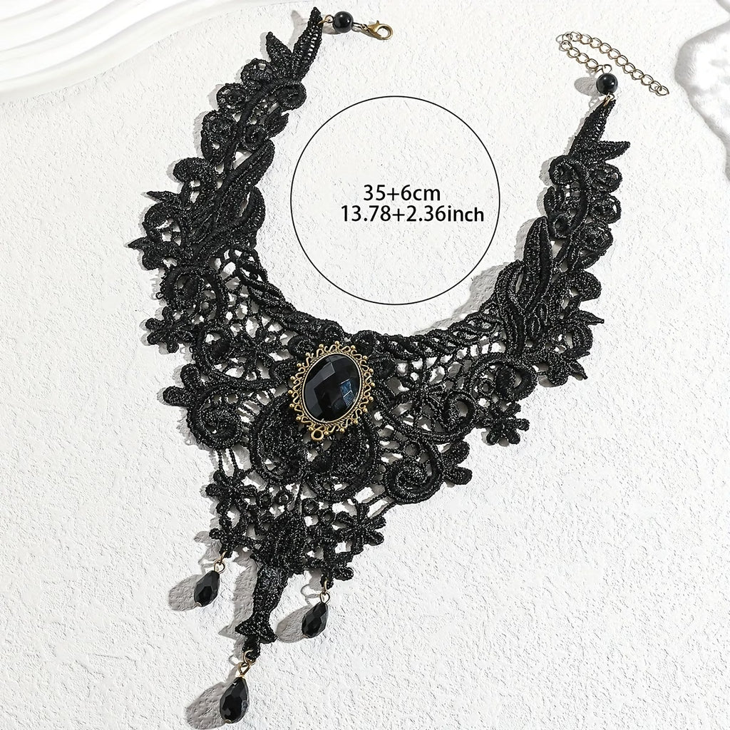 Collier Nuit de Velours noir femme — dimensions bijou acier inoxydable Maison du Collier