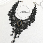 Collier Nuit de Velours noir femme — dimensions bijou acier inoxydable Maison du Collier