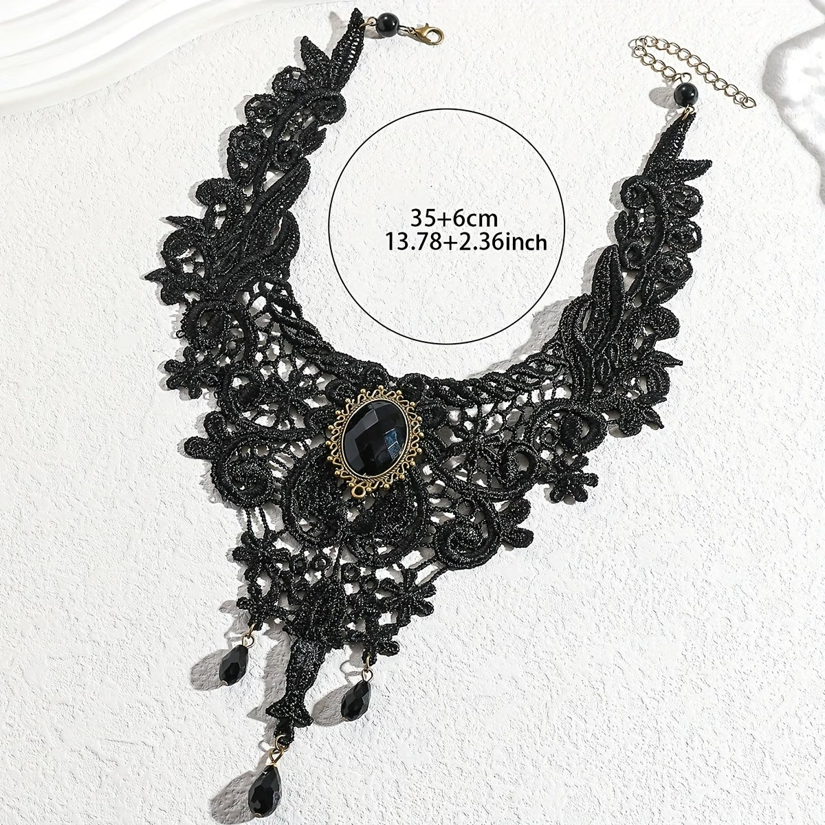 Bijou collier femme noir acier inoxydable DIMENTION 