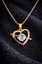Collier Célestia cœur femme acier inoxydable — pendentif doré bijou mariage Maison du Collier