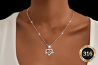 collier coeur infini amour eternel ecrin cadeau maison du collier
