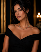 Collier nacre trèfle multicolore vue de face — cadeau femme Maison du Collier