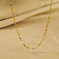 Collier bohème femme acier inoxydable doré avec perles colorées