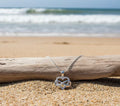 Collier cœur infini en acier inoxydable 316L avec cristaux, pendentif argenté