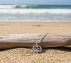 Collier cœur infini en acier inoxydable 316L avec cristaux, pendentif argenté